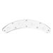 Guitar Parts Accessories 4-Hole Arch Curved Control Plate for Jazz Bass Guitar (Chrome)