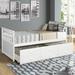 Captain's Bed Twin Daybed with Storage Drawers and Trundle Bed