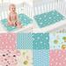 Anvazise Washable Waterproof Cotton Changing Mat Cartoon Paradise Print Diaper Changing Pad Baby Supplies Style 1 One size