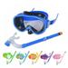 Kids Snorkel Set Dry Top Snorkel Mask Anti-Leak for Youth Junior Child Anti-Fog Snorkeling Gear Free Breathing Tempered Glass Swimming Diving Scuba Goggles 180 Degree Panoramic View