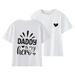 Rovga T Shirt For Girls Tops Kids T Shirt Baby Girls T Shirt Boys Short Sleeve Top Parent Child Sentiment Kids Round Neck Short Sleeve T Shirt