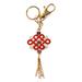 Feng Shui Import Mystic Knot Amulet Key Chain in Red/Yellow | 4 H x 2 W x 1 D in | Wayfair 3506