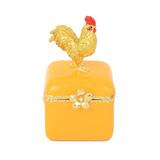 Bungalow Rose Feng Shui Gold Rooster Peach Blossom Treasure Statue Metal in Yellow | 3 H x 2 W x 2 D in | Wayfair B95A4D5A977C4066A21703B52B1B0A16