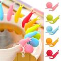 RKSTN 5pcs Creative Cute Snail Silicone Teas Bags Hanging Cups Clip Tea Tools Populars Cups Party Supplies Lightning Deals of Today - Summer Savings Clearance on Clearance