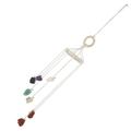 Household Hanging Chakra Stone Wind Chime Decorative Hanging Natural Stone Wind Chime Home Decor