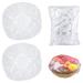 100 Pieces Plastic Food Storage Covers Reusable Bowl Cover for Outdoor Picnic