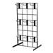 5 Counter Top Gridwall Display Unit 24 x 12 Tabletop Grid with [45] 4 D Grid Hooks Black