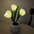 RKSTN Desk Lamp Led Table Lamp Imitation Flower Shaped Led Night Lamp Table Lamp Decoration in Family Bedroom Suitable for Gifts Table Small Night Lamp in Bedroom on Clearance