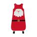 IZhansean Newborn Infant Baby Girls Boys Christmas Sleeping Bag Cute Santa Print Blanket Red 0-3 Months