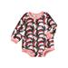 IZhansean Newborn Infant Baby Girls Christmas Romper Xmas Santa Hat Printed Long Sleeve Jumpsuit Clothes Black Pink 0-6 Months