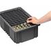 Quantum Storage Systems Short Divider for Conductive Dividable Grid Containers DG93030CO - Black Pack of 6