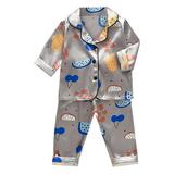Ketyyh-chn99 Toddler Girls Sleepwear Girls Pajamas Set Tops+Shorts Sleepwear Suit Grey 100
