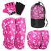 Kids Sports Gears Set Knee and Elbow Pads with Gloves Protective Gears for Children Boys Girls Age 3-6 Years Bike Skateboard