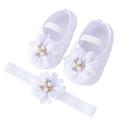 Thaisu Infant Kids Baby Girl Shoes Baby Mary Jane Flats Princess Wedding Dress Crib Shoe