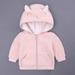 Shldybc Newborn Infant Baby Boys Girl Cartoon Ear Hooded Pullover Tops Warm Clothes Coat Summer Savings Clearance( 0-3 Months Pink )