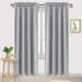 Amay Room Darkening Rod Pocket Curtain Panel Draperies Silver Grey 52 Inch Wide by 63 Inch Long-1 Panel