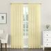 NEWEEN Basic Rod Pocket Sheer Voile Window Curtain Panels Yellow 1 Panel 52 Width 84 Inch Long for Kitchen Bedroom Children Living Room Yard