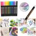 Mrigtriles 12 PC Markers Paints Pens Art Glass Paint Writing Markers DIY 12ml RB