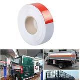 Red/White Reflective Safety Conspicuity Tape Waterproof High Intensity Reflective Caution Sign Driveway reflectors Tape for Vehicles Trailers Boats Signs Outdoor Cars Trucks