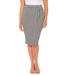 Plus Size Women's Liz&Me® Ponte Pencil Skirt by Liz&Me in Black Houndstooth (Size 0X)