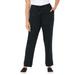 Plus Size Women's Cloud Knit French Terry Jogger Sweatpant by Catherines in Black (Size 0X)
