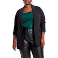 Plus Size Women's The 365 Suit Long Tailored Blazer by ELOQUII in Black (Size 16)