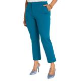 Plus Size Women's 9-To-5 Stretch Work Pant by ELOQUII in Moroccan Blue (Size 14)