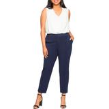 Plus Size Women's 9-To-5 Stretch Work Pant by ELOQUII in Maritime Blue (Size 28)