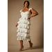 Plus Size Women's Bridal by ELOQUII Corseted Tiered Dress in Floral Print (Size 20)