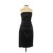 White House Black Market Cocktail Dress - Sheath: Black Solid Dresses - Women's Size 0
