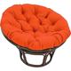 TDHLW Papasan Round Chair Cushions, Overstuffed Round Papasan Chair Cushion Only for Papasan Round Chair, Outdoor Swing Hanging Egg Seat Cushion,orange,120 * 120cm