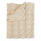 Bibs Knitted Blanket Wavy, 100% Organic Cotton, 70x100 cm, Soft Baby Blanket, 100% Organic cotton. Made in Denmark Wavy/Ivory