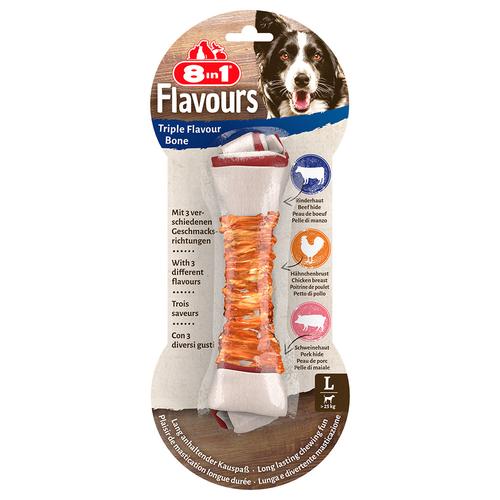 3x85g 8in1 Triple Flavour Kauknochen L Hundesnacks