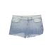 LC Lauren Conrad Denim Shorts: Blue Print Bottoms - Women's Size 10 - Light Wash