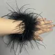 plume manchette en plumes d'autruche pour femmes luxe manchettes plumes feathers bracelet