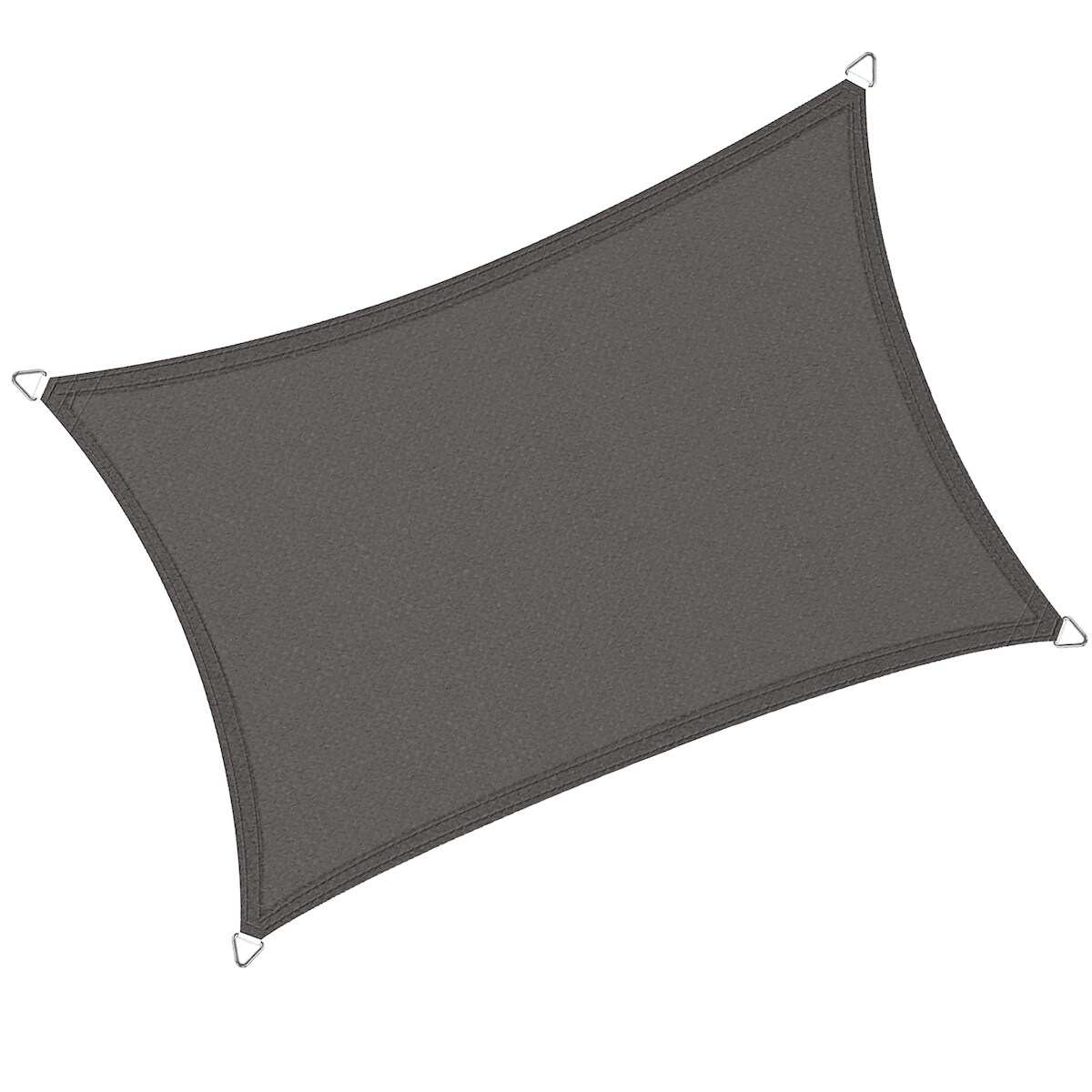 NYVI Sonnensegel SunComfort Rechteckig - Profi Sonnenschutz aus HDPE-Gewebe Farbe:Graphit,Größe:2.00 x 3.00 m Image