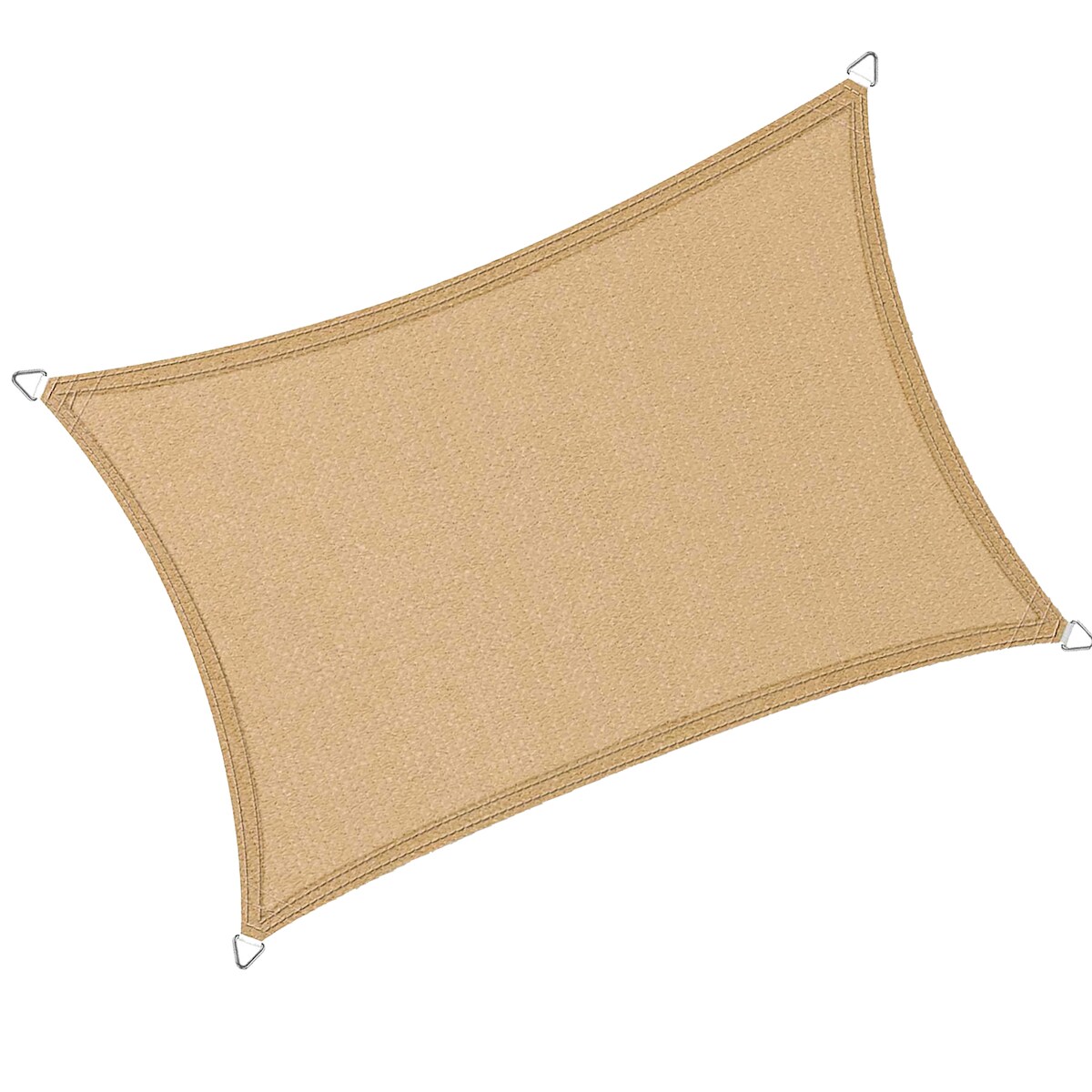 NYVI Sonnensegel SunComfort Rechteckig - Profi Sonnenschutz aus HDPE-Gewebe Farbe:Sand,Größe:2.00 x 3.00 m Image