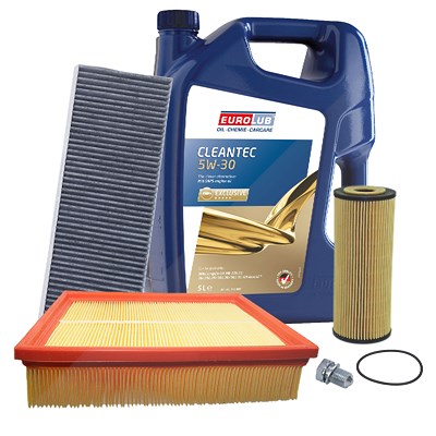 Atec Inspektionspaket Filtersatz SET A + 5l ÖL [Hersteller-Nr. 40580040] für VW, Audi
