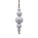 The Holiday Aisle® Gavinn Christmas Ball Ornament Wood in White | 5 H x 2 W x 2 D in | Wayfair 4F5B296C44894F75B81022D5C6DE60DF