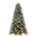 The Holiday Aisle® Gricel 6' 6" H Green Realistic Artificial Fir Christmas Tree w/ 1400 LED Lights, Metal in White | 21 D in | Wayfair