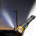 Yyeselk Flashlight USB Rechargeable Magnetic LED Flashlight Super Bright LED Flashlight with Cob Sidelight 2000LM Waterproof Zoomable Best Small LED Flashlight for Camping Emergency Flashlight