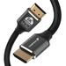 Fosmon HDMI 2.1 Cable 8K@60Hz 15ft Premium Certified 48Gbps Ultra High Speed 4K@120Hz Dynamic HDR HDCP 2.3 3D eARC 4:4:4 Braided Compatible with UHD TV Monitor PS4/PS5 Xbox One/Series X/S