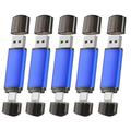 Aiibe 5 Pack 32 GB USB C Flash Drives with Type C USB A Port OTG Thumb Drive Metal Memory Stick Jump Drive for Smartphone PC Laptop Table