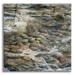 Epic Art River Rocks by Murray Henderson Fine Art Acrylic Glass Wall Art 24 x24
