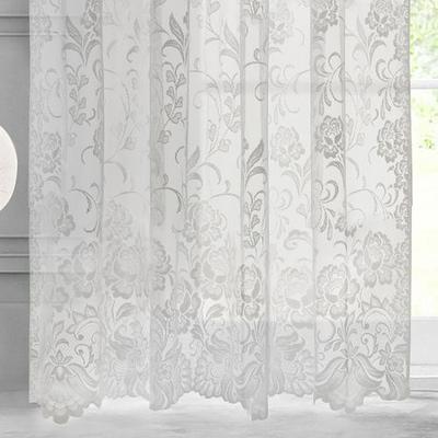 Brierley Lace Curtain Panel, 55 x 63, White