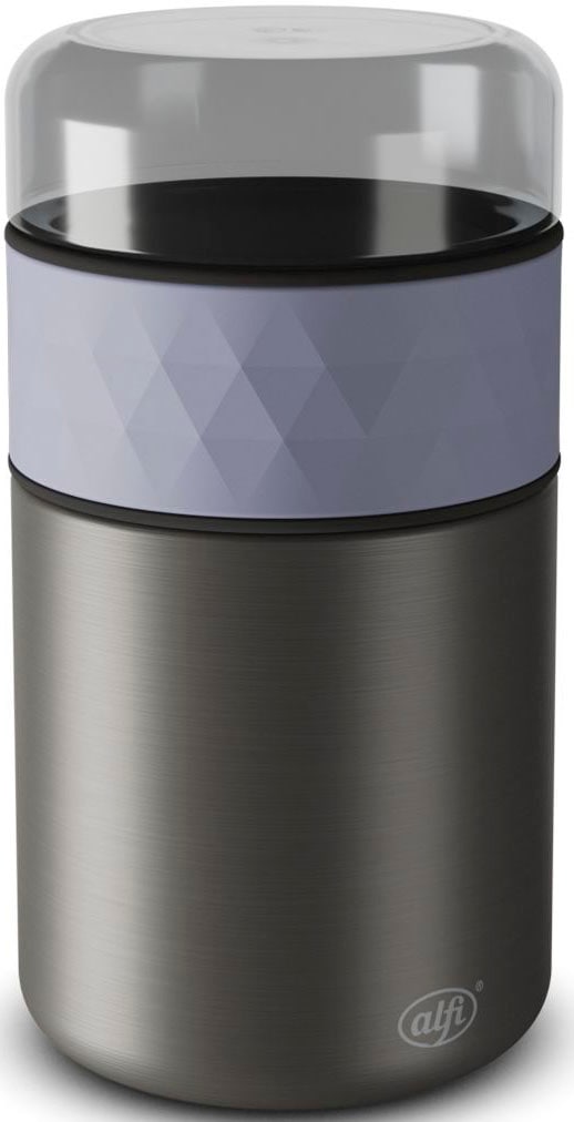 Thermobehälter ALFI "ENDLESS FOOD", lila (lavender mat), H:19,2cm, Lebensmittelaufbewahrungsbehälter, mit Snackpot, 500 ml