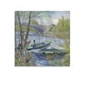 RFME Fishing in Spring (1887) - by Vincent Van Gogh Painting Art Posters Wall Art Poster Prints Home Decor Picture Canvas Painting Posters 28x28inch(70x70cm)