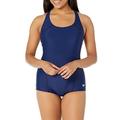 Speedo Women's one-Piece Swimsuit, PowerFlex Princess Stitching, Ultra-Back, Conservative Cut