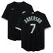 Tim Anderson Chicago White Sox Autographed Black Nike Replica Jersey