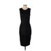 Julienne W. Casual Dress - Sheath: Black Jacquard Dresses - Women's Size Small